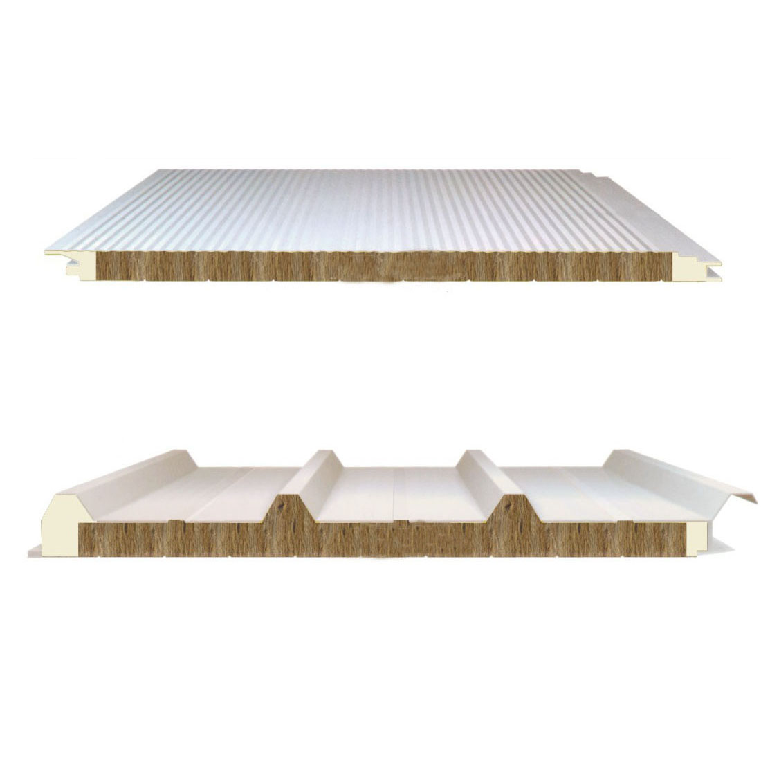 聚氨酯封邊巖棉夾芯板1